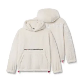 0553. Sherpa Recovery Hoodie - Ivory Cream/White