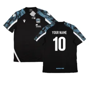 2022-2023 Glasgow Warriors Gym Training Shirt (Black) (Your Name)