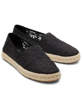 Alp Rope 2.0 Black Lace Espadrilles