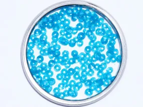 Arctic Blue Centre Hole Bowl Plastic Sequins- 4 mm