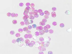 Baby Pink Rainbow 1 Hole Plastic Sequins