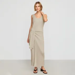 Bianca Linen-Cotton Wrap Dress