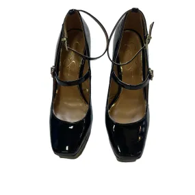 Black Shoes Heels Block By Jessica Simpson, Size: 9