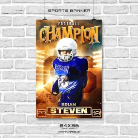 Brian Steven -Football Enliven Effects Sports Banner Photoshop Template