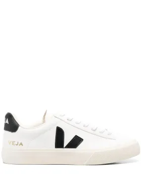 Campo Chromefree Leather Sneakers in Extra White/Black