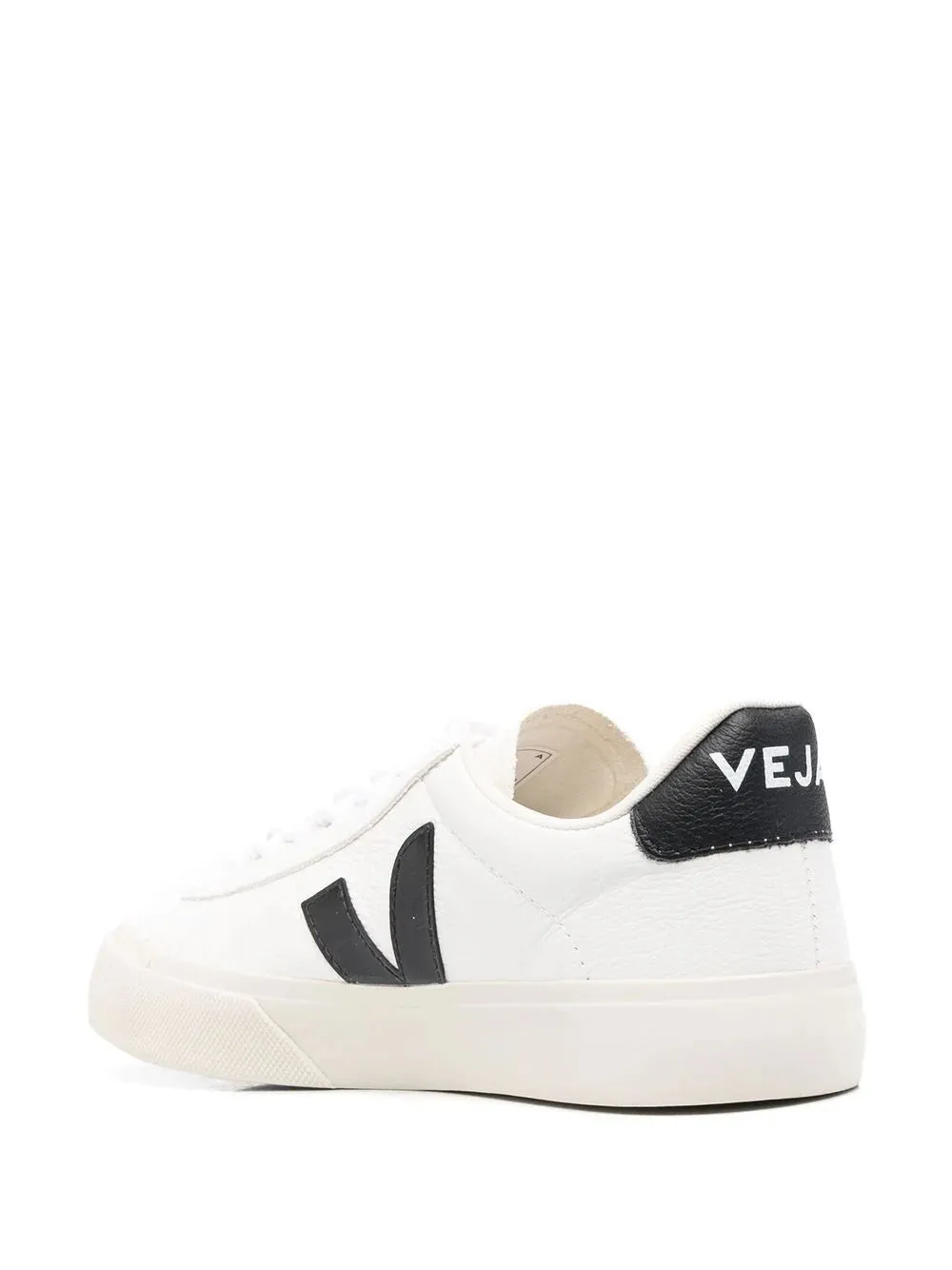 Campo Chromefree Leather Sneakers in Extra White/Black