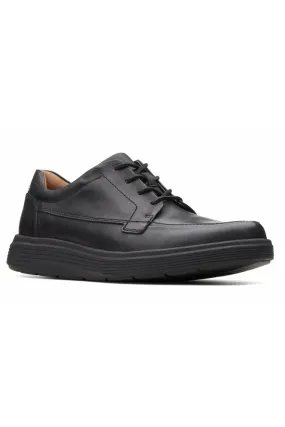 Clarks Un Abode Ease in black leather Extra Wide