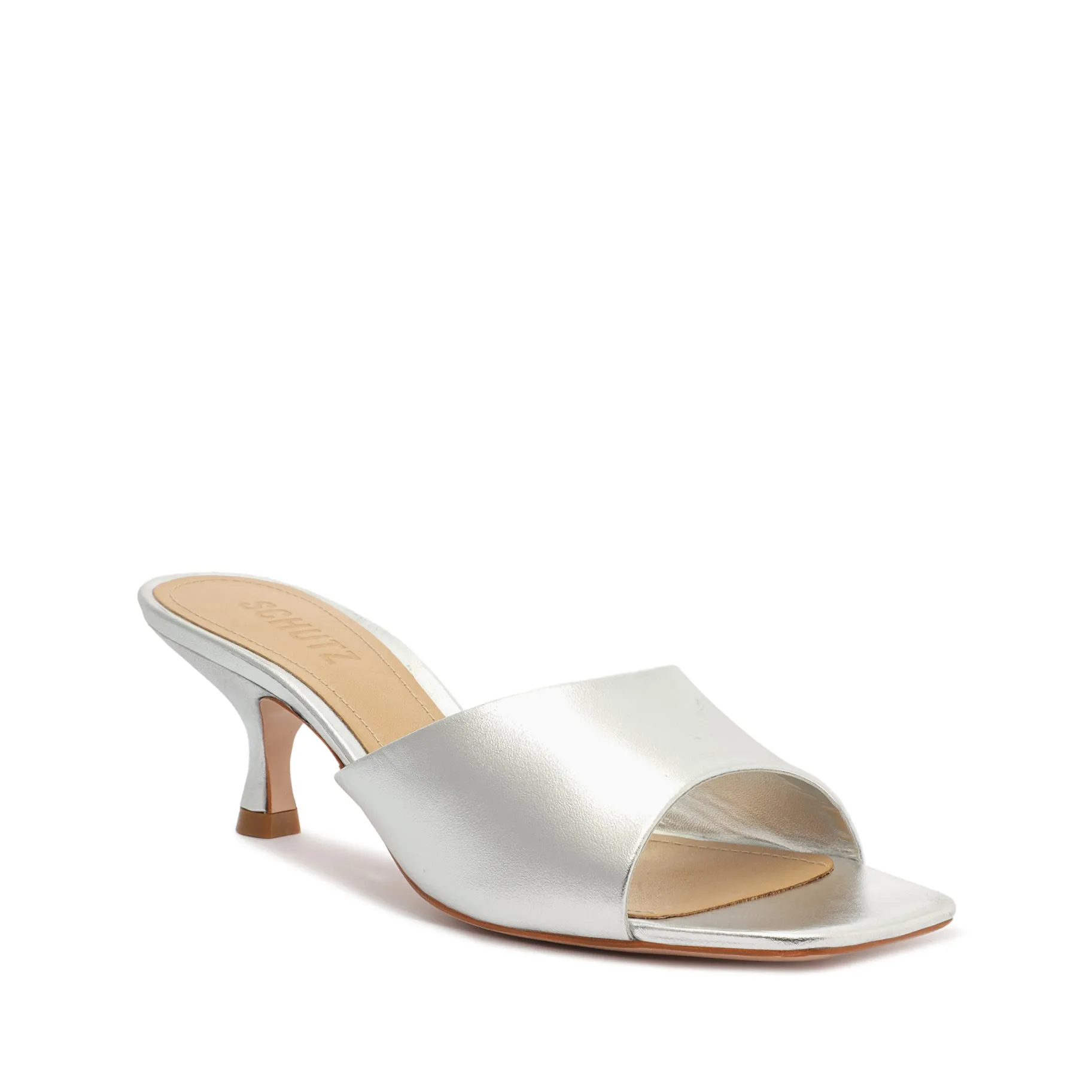 Dethalia Metallic Leather Sandal