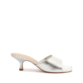 Dethalia Metallic Leather Sandal