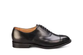 Henley JS9550 Plain Toecap Oxford City Shoe - Black (Multiple Width Fittings)