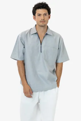 RCP409 - Oxford Zip-Up Work Shirt