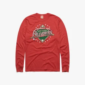 Reds 1990 World Series Champs Long Sleeve Tee