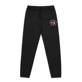 Vice 84 'Hard Yards Fight Club' Embroidered Joggers - Black